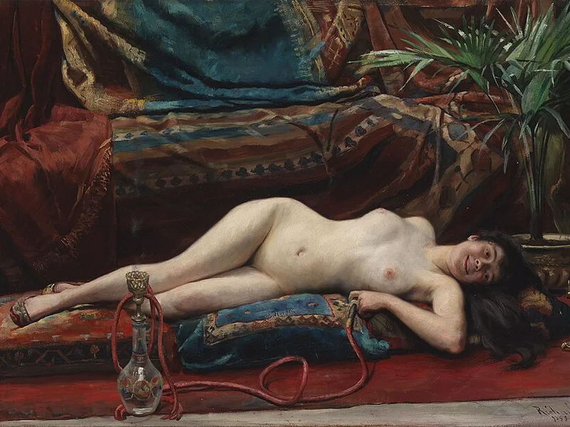 1860-Richard Hall - Odalisca
